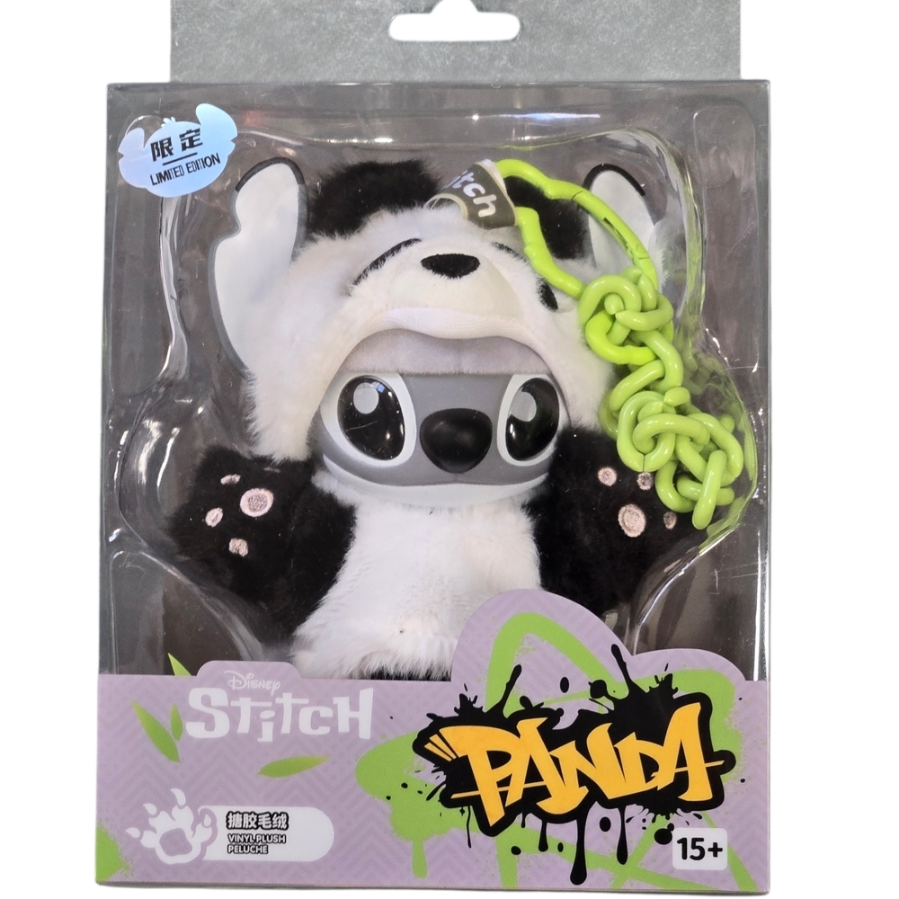 Disney Stitch Panda Plush Toy, Miniso Limited Edition Vinyl Plush Collectible